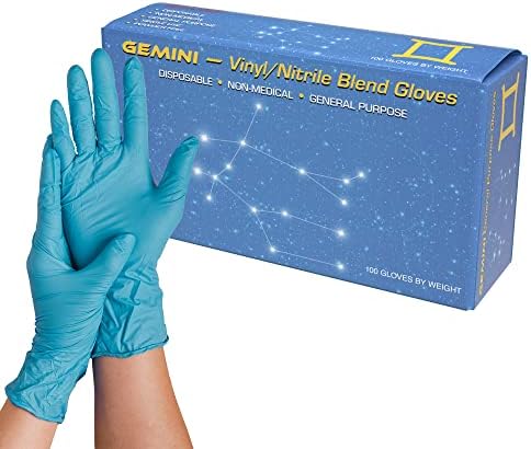 PENTAGON sigurnosna oprema 5 Mils plave nitrilne vinilne rukavice za jednokratnu upotrebu / veliko pakovanje od 1000 komada | bez