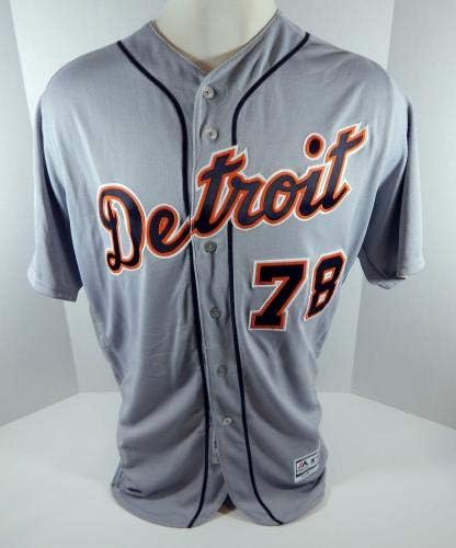 Detroit Tigers Ed Hodge 78 Igra Izdana siva Jersey G-din Ilitch Patch - Game Polovni MLB dresovi