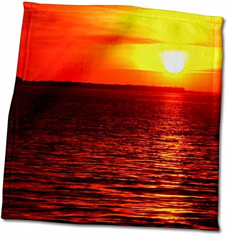 3Droza zalazak sunca Florene - crvena n žuta voda zalazak sunca - ručnici