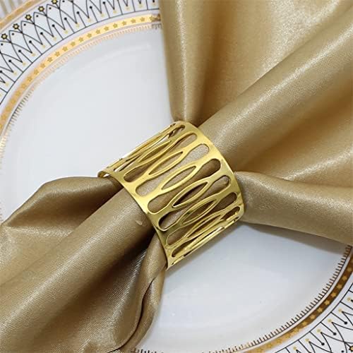 Liuzh Hotel Rengling Stol Dekor izdubljeni Držači prstena sa salvetama Serviette kopča za vjenčanje Božićna večera