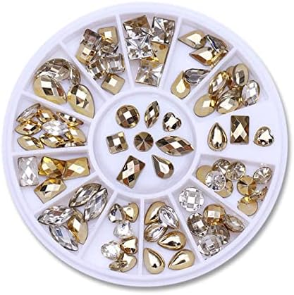 Sdattor 12 kutija / Set AB Crystal Rhinestone Diamond gem 3D Glitter Nail Art dekoracija ljepota -