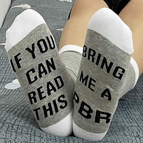 JXGZSO 2 pari pivski čarape pivski ljubavnik poklon pijte ljubavničke čarape Ako možete čitati ovo donijeti mi čarape