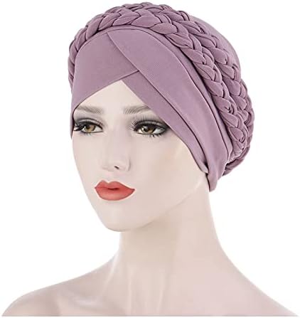 Twisted Beanie šešir za žene muslimanska Navlaka za glavu s volanima za žene Bohemian Wrap Turban vrećasta uvijena pokrivala za glavu
