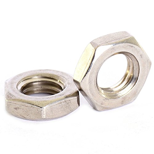 Baza vijaka 10mm A2 Nerđajući čelik šestougaoni half Lock Nuts Hex tanka Matica DIN 439 M10 X 1.0 mm-2