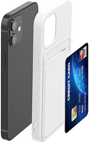 KWMobile Case kompatibilan sa Apple iPhone 12 Mini - mekom TPU telefonskim poklopcem s utor za držač kreditne kartice na leđima -