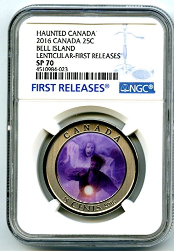 Canada uklet Bell Island Lentikularna prva izdanja Rijetka Crown Quarter SP70 NGC