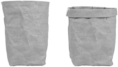 AKOAK 1 Paket periva Kraft papirna torba, multifunkcionalna torba za odlaganje otporna na kućno habanje, torba za kupovinu, saksija