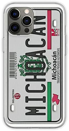 Kompatibilan sa iPhone 12 Pro Max Case Michoacan registarske tablice vez efekt dizajn Print TPU Silikonski Pure Clear Meki telefon