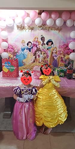 AOYU 7x5ft Cartoon Girls Pink Backdrop Baby Shower Flower Rose Rainbow Horse Photography Background Girls Kid 1st 2nd 3rd Birthday