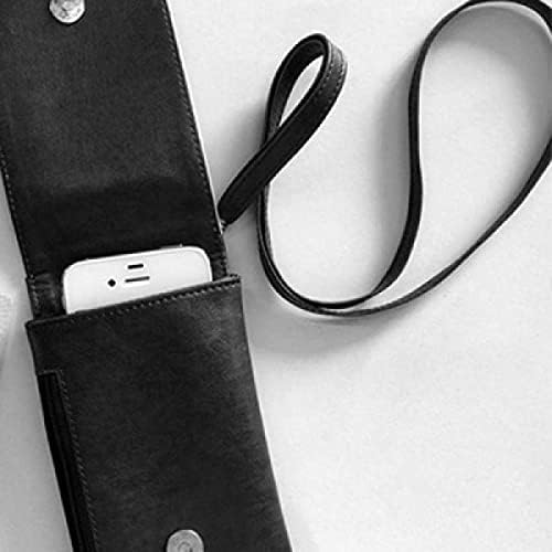 Napravljen u Katarskoj zemlji Love Telefon novčanik torbica Viseće mobilne torbice Crni džep