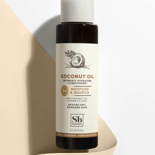 Soapbox kokosovo ulje sa Shea maslacem regenerator, Volumizing, Vegan, boja Safe, sulfate & amp; silikon free hair Conditioner-16oz,