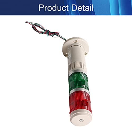 Aicosineg 24V 3W svjetlosni toranj lampica industrijska signal svijetla toranjska svjetiljka stupac LED alarm Okrugli toranj svjetlosni