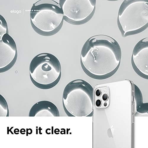ELAGO Clear Case kompatibilan sa iPhone 12 futrolom i kompatibilan sa iPhone 12 Pro Case 6,1 inča, udarna futrola, otporna na ogrebotine,