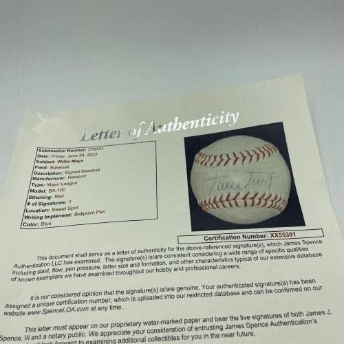 Willie možda potpisuju vintage 1970-ih glavna liga Baseball JSA COA - autogramirani bejzbol