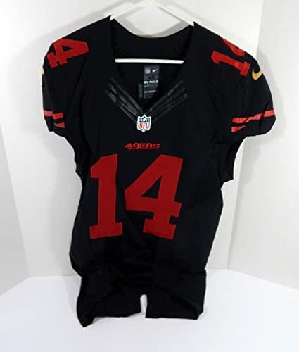 San Francisco 49ers Chris Harper 14 Igra izdana crni dres Colorrush 1 - nepotpisana NFL igra rabljeni dresovi