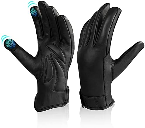 Kožne rukavice za vožnju motocikla za muškarce žene bajkeri sa ekranom osetljivim na dodir, vodootporne termalne zimske rukavice Full