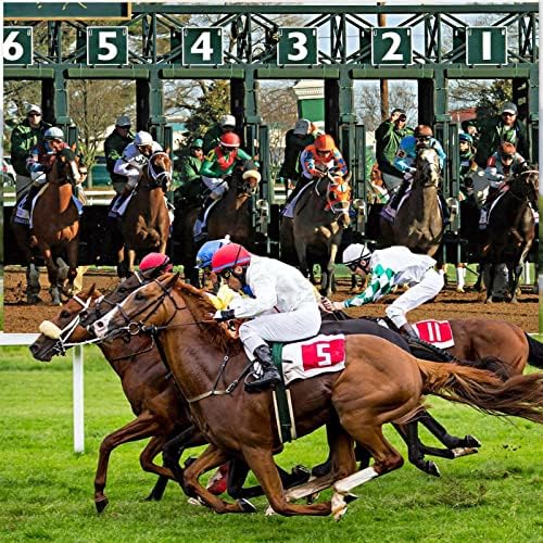 Kentucky potrepštine HD Banner Derby Horses Racing Backdrop 5x3ft Kentucky Backdrop Horse Racing dekoracije za 2023 Kentucky Party