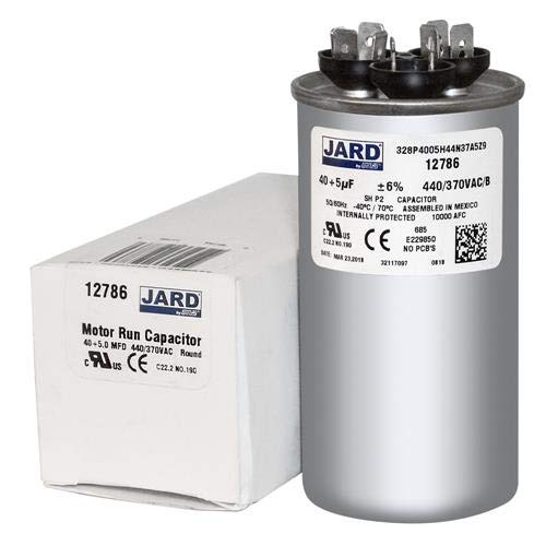 40 + 5 x 370/440 VAC okrugli dvostruki kondenzator od Jard # 12786