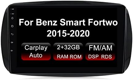 Biorunn Android 11 Auto Radio Stereo za Benz Smart Fortwo 2015-2020, 9 osmojezgarni ugrađeni bežični automobil-Igrajte Android Auto