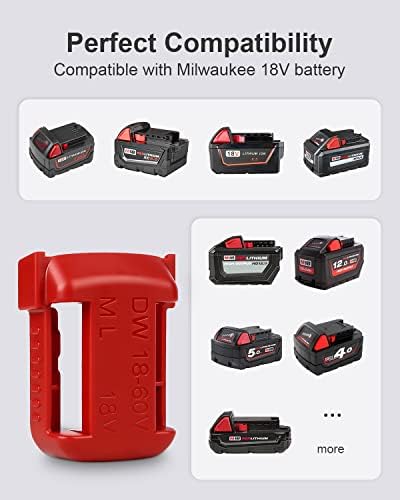 Zamjena za Dewalt 20v držač baterije 10pack 05(Crvena)