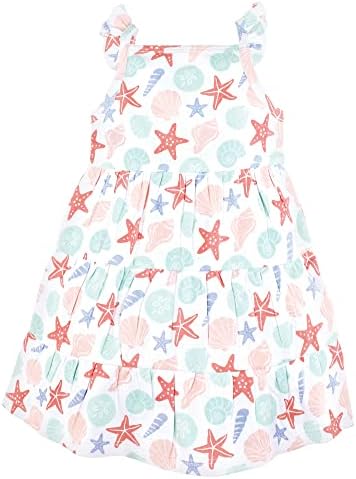 Hudson baby dječje djevojke pamučne haljine, višebojne morske školjke, 5 mališana