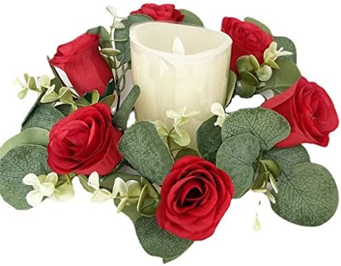 Zjhyxyh vijenac Rose Garland Weveat svijeća za prsten za prsten za zid za zid za vjenčanje