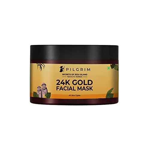 BlueQueen 24K zlatna maska za lice za blistavu kožu | 24k zlatno pakovanje lica za blistavu kožu, hidrataciju kože, pojačava kolagen