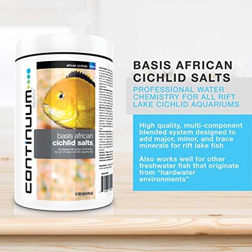 Continuum Aquatics Basis African Cichlid Salts - profesionalna mješavina hemije vode za sve Rift Lake Cichlid akvarijume, 250 grama