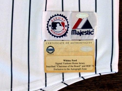 Whitey Ford predsjednik uprave Yankees HOF potpisali su auto veličanstveni dres Steiner - autogramirani MLB dresovi