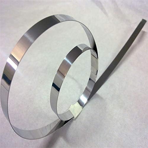Huangxing - srebrna 304 lista od nehrđajućeg čelika za elektroničku opremu precizne mašine širine 15mm do 50 mm Debljina 0,1 mm Dužina
