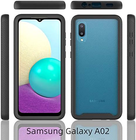 Dzxouui za Samsung A02 slučaj sa zaštitnikom zaslona [2 pack], Samsung Galaxy M02 5g Case, Heavy Dugovska udarna branik Hybrid Back