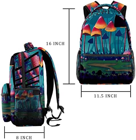 VBFOFBV putni ruksak, ruksak za laptop za žene muškarci, modni ruksak, crtana gljiva