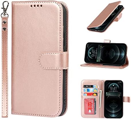 Cavor za iPhone 12/12 Pro torbicu za novčanik sa držačem za kartice, zaštitna PU kožna Flip Folio futrola za telefon[Stand Feature]