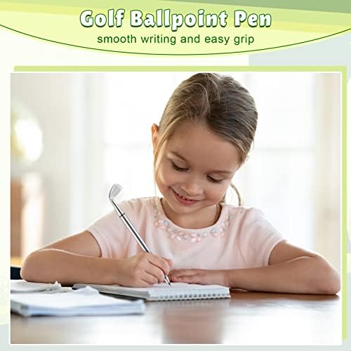 Yaomiao Golf Ballpoint Pen Mini golf klubovi olovke ukrasni golf olovke Funny Sports Ergonomski olovka Golf klub za klub Crna gel