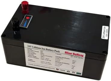 24V litijum jonska aline baterija 10Ah 280Wh 40a BMS-a za invalidskih kolica UPS-a UPS sigurnosna kopija RV pretvarač crne boje