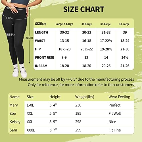 Nexiepoch gamaše za žene plus veličine-visokog struka L-XL-3XL Tummy Control Soft Capri yoga hlače za vježbanje