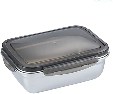SLNFXC kutija za svežinu od nerđajućeg čelika, kutija za ručak sa zatvorenim frižiderom velikog kapaciteta pravougaona Bento kutija