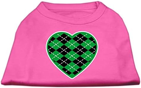 Mirage Proizvodi za kućne ljubimce Argyle srce zelena majica sa ekranom ljubičasta XXL