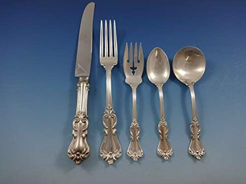 Marlborough od Reed & Barton srebra večera Flatware Set usluga 88 stav