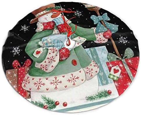 Lveshop Božićnu suknju snjegovića božićna suknja Luksuzna okrugla zatvorena vanjska mat rustikalna Xmas Tree Odreze za odmor (30 /