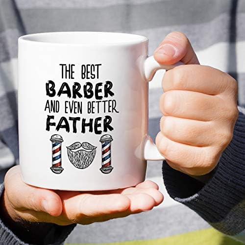Retrelez Funny Mug-najbolji brijač još bolji otac frizer frizer 11 Oz keramičke šolje za kafu - Funny, sarkazam, inspirativni rođendanski