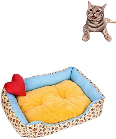 Krevet za mačke koji se samo zagrijava-zimski plišani Meki Psi krevet za mačke s jastukom 5 za mali srednji krevet za mačke za mačke
