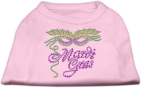 Mirage Pet proizvodi Mardi Gras Rhinestud košulja, X-mala, svijetlo ružičasta