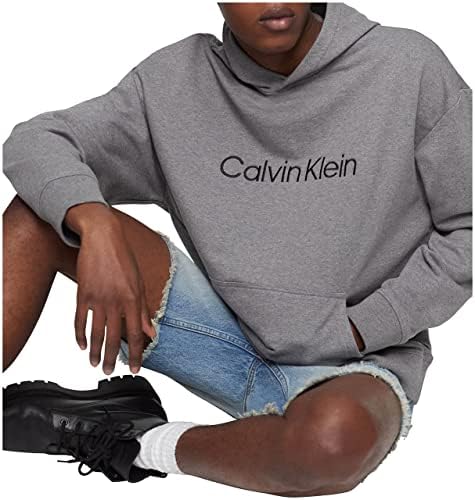Calvin Klein muški opušteni Logo francuski Terry Hoodie