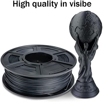 3D filament za štampač | 1,75mm PLA karbonska vlakna fiber | 1kg / 2.2lbs Spool | Točnost +/- 0,02 mm Količina karbonskih vlakana