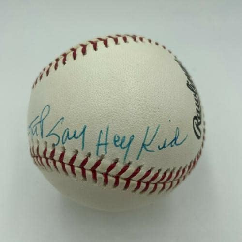 Willie možda kažu hej dijete potpisani upisani NL bejzbol JSA Coa Mint Potpis - autogramirani bejzbol