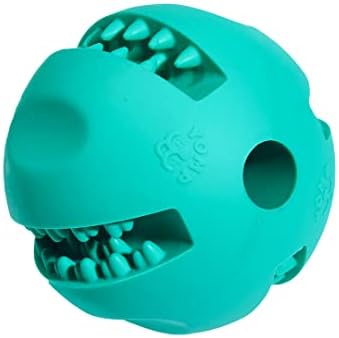 Yomp Snackin 'Hrana i liječenje lopte - Interaktivna igračka za žvakanje dizajnirana za sigurnu kućnu ljubimcu, izrađena od teksturiranog