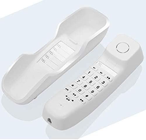 Xjjzs Mini desktop Cord Countline, telefon fiksni telefonski zid Montible Podrška za kupatilo, ured, boja, bijela