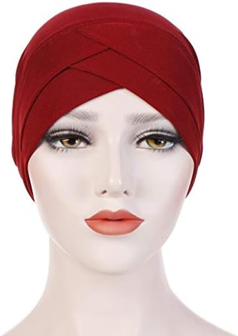 Turban šešir za žene jednobojne kape Stretch India Headwear Slouchy Hemo Beanie Turban Womens Elastic Headwrap