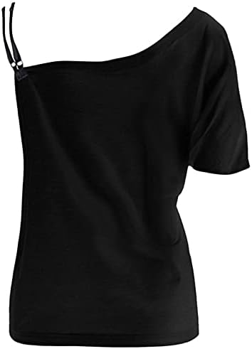 Žene sa gornjih ramena kratki rukav leptir Ispis Strapple Majice Bluze trendi labavi fit majica Tunic